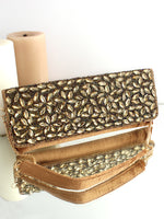 Noshin Clutch Bag-Antique Gold