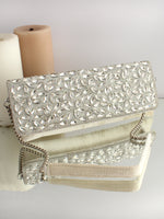 Noshin Clutch Bag-Silver