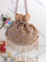Nirvi Potli Bag-Gold