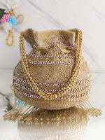 Sehar Potli Bag-Gold