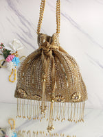 Lavika Potli Bag-Gold
