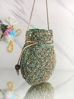 Aneeza Potli Bag-Green