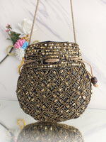 Aneeza Potli Bag-Black