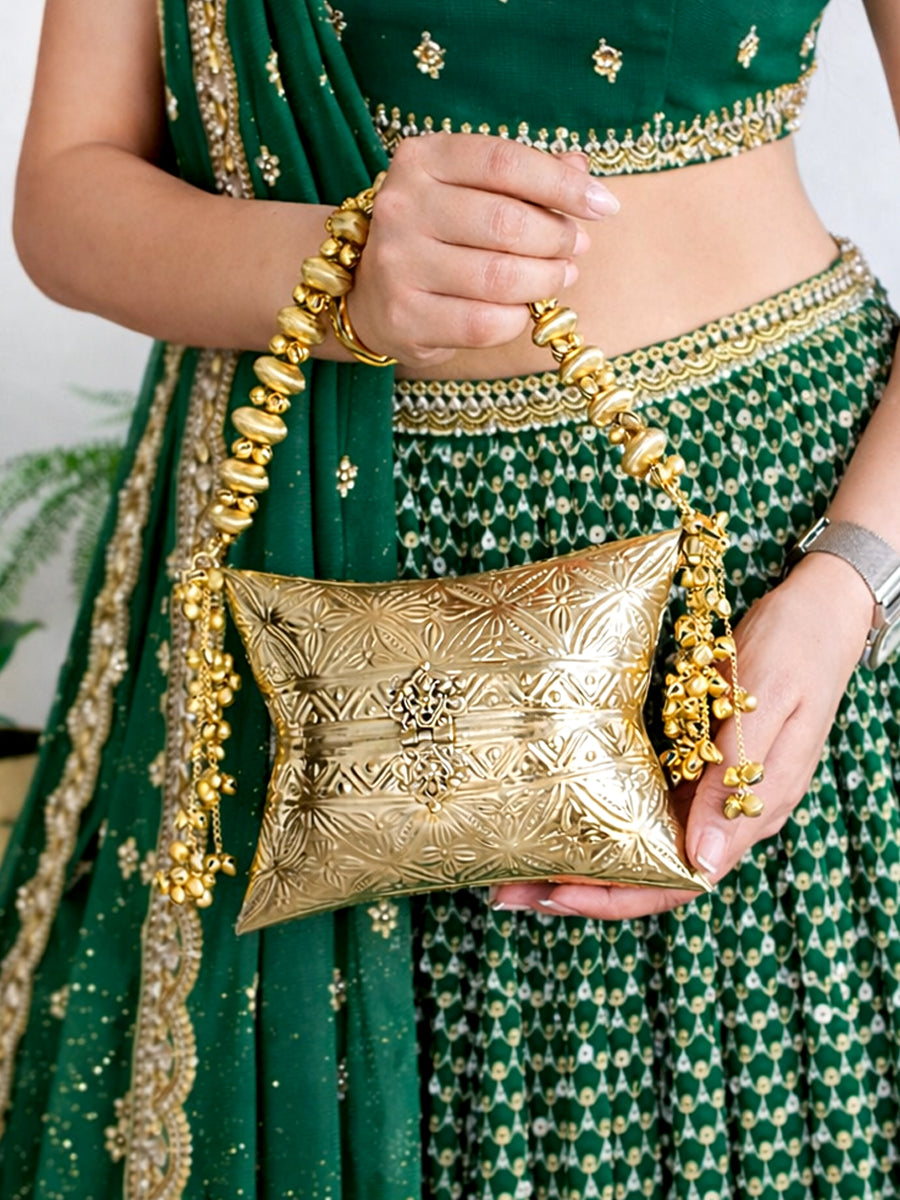 Urjita Metal Clutch Bag