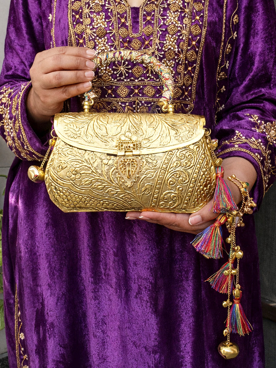 Nitara Metal Clutch Bag 