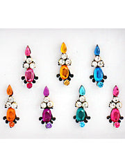 Pack of 6 Multi Color Bindi Card