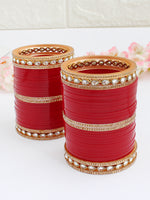 Naaz Bridal Choora-Maroon