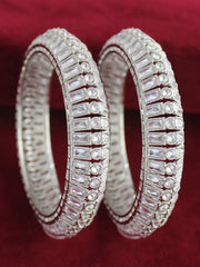 Swara Bangle Set - Silver