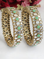 Akshi Bangle Set-Mint Green