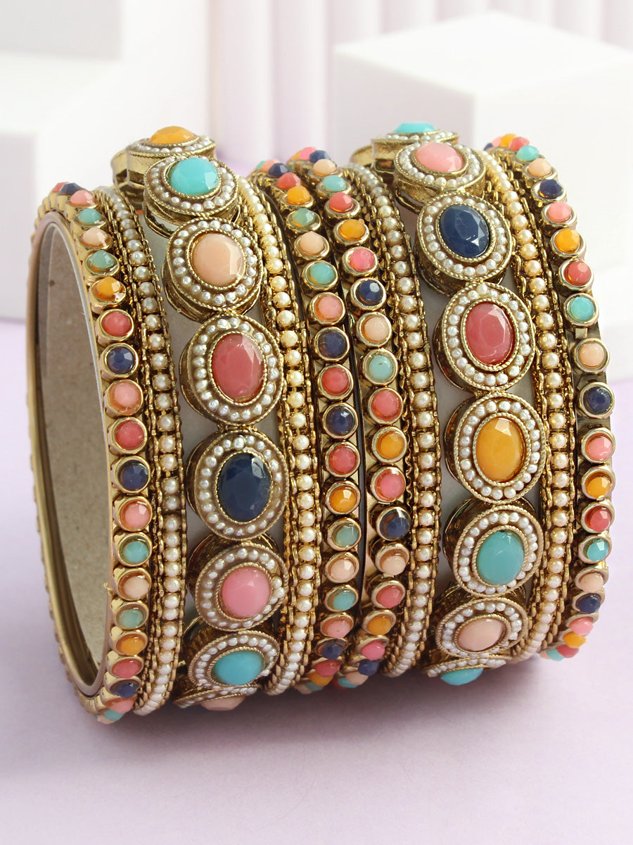 Buy online Multi Colored Metal Bangle Bracelet from fashion jewellery for  Women by Mikado for ₹184 at 74% off | 2024 Limeroad.com