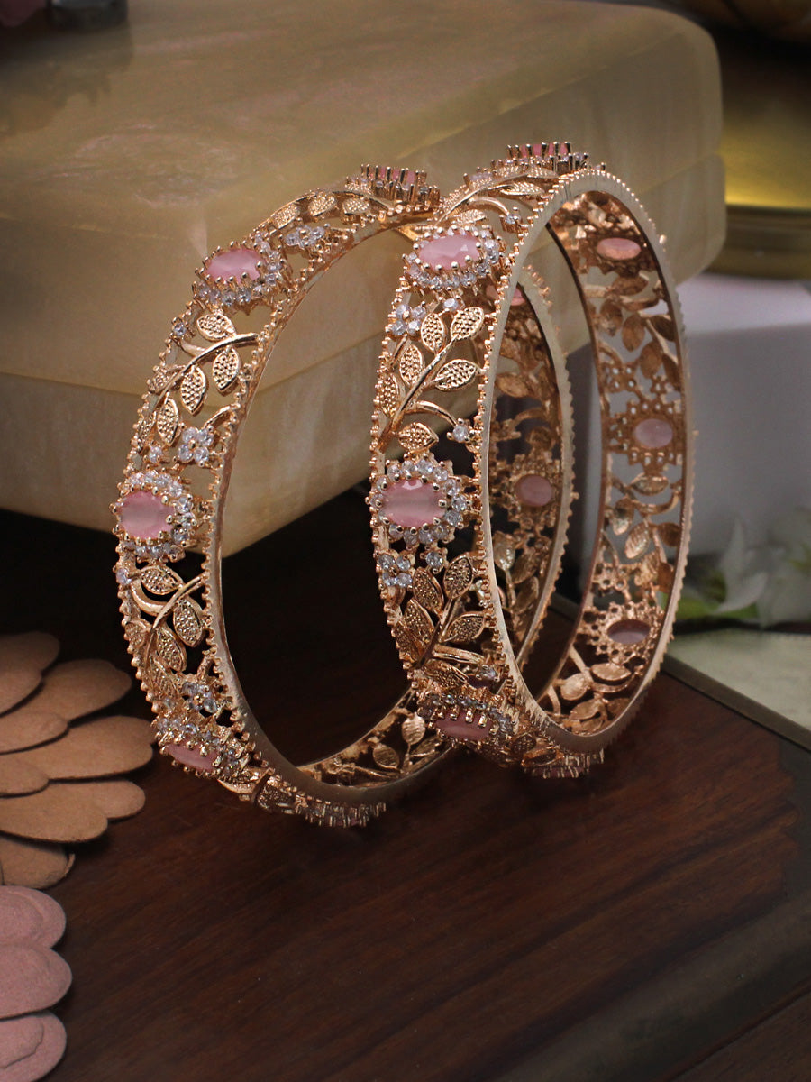 Inayat Bangle Set-Pastel Pink