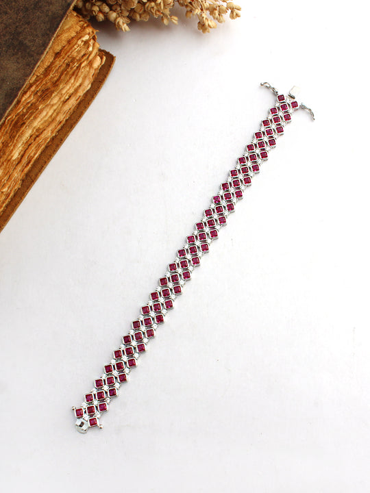 Alice Bracelet-Ruby Pink