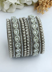 Avisha Bangle Set-Silver