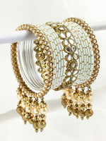 Aditi Bangle Set-White