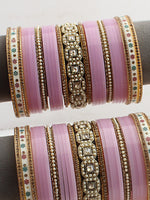 Mirika Bridal Choora Bangle Set - Pastel pink
