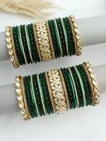 Akshara Bangle set / Stack-Green 