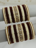 Shalini Bangle Set / Stack -Brown