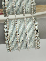 Zara Bangle Set Stack-White 