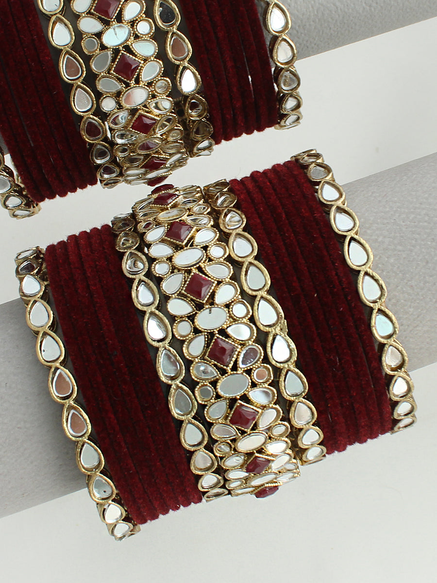 Aruni Bangle Set / Stack-marron 