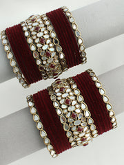 Aruni Bangle Set / Stack-marron 