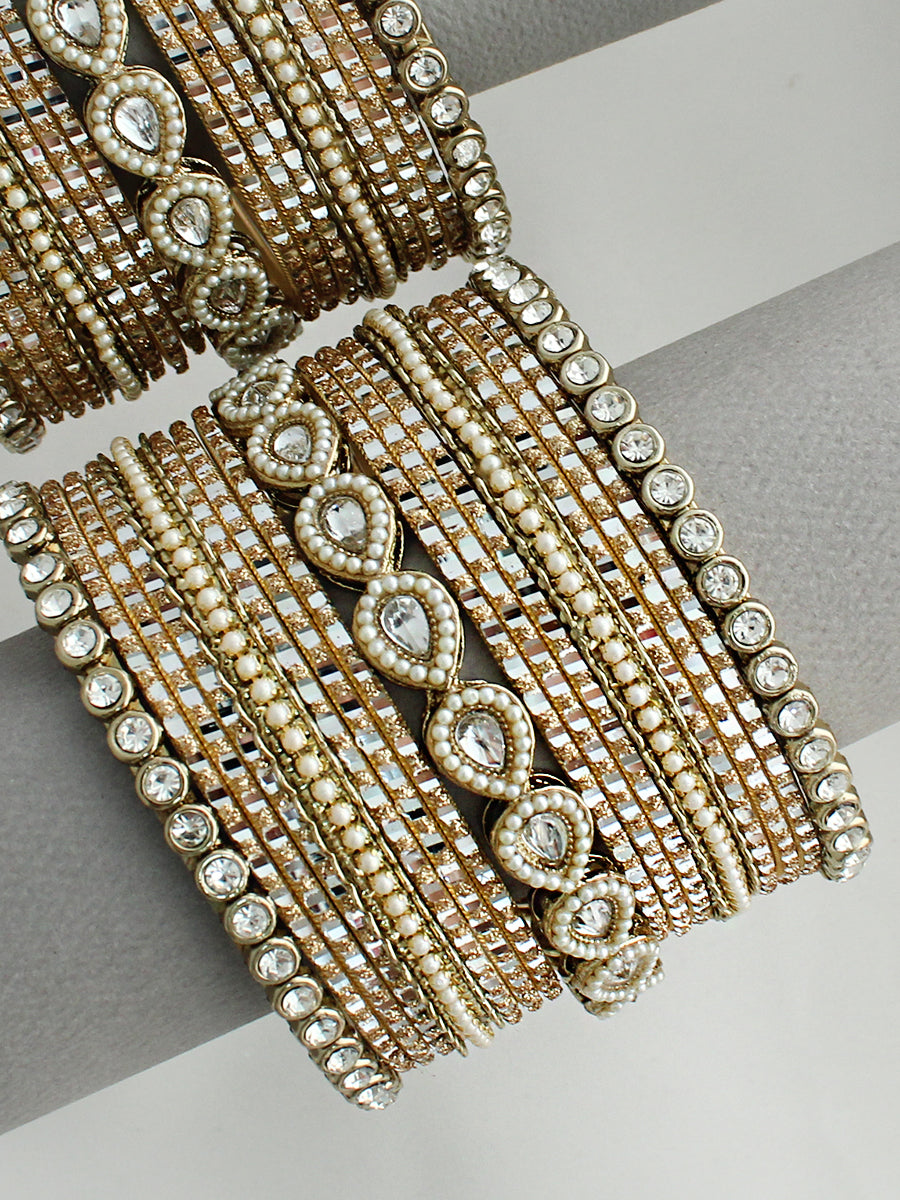 Laiba Bangle Set / Stack-Gold