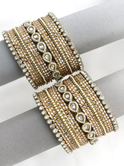 Laiba Bangle Set / Stack-Gold