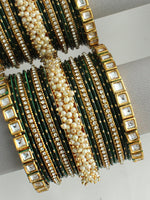 Aarohi Bangle set / Stack-Green