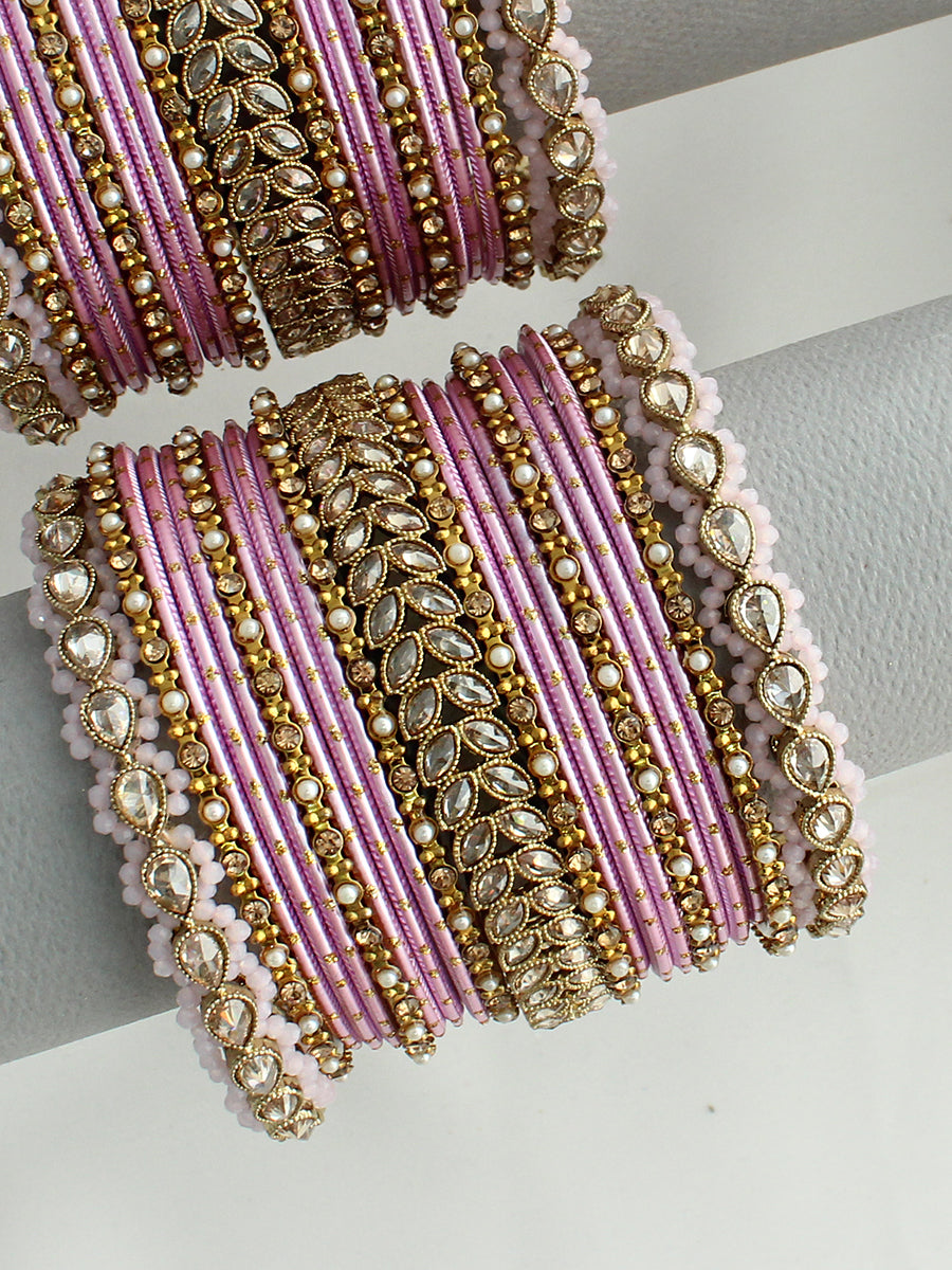 Rimzah Bangle set / Stack- Pink 