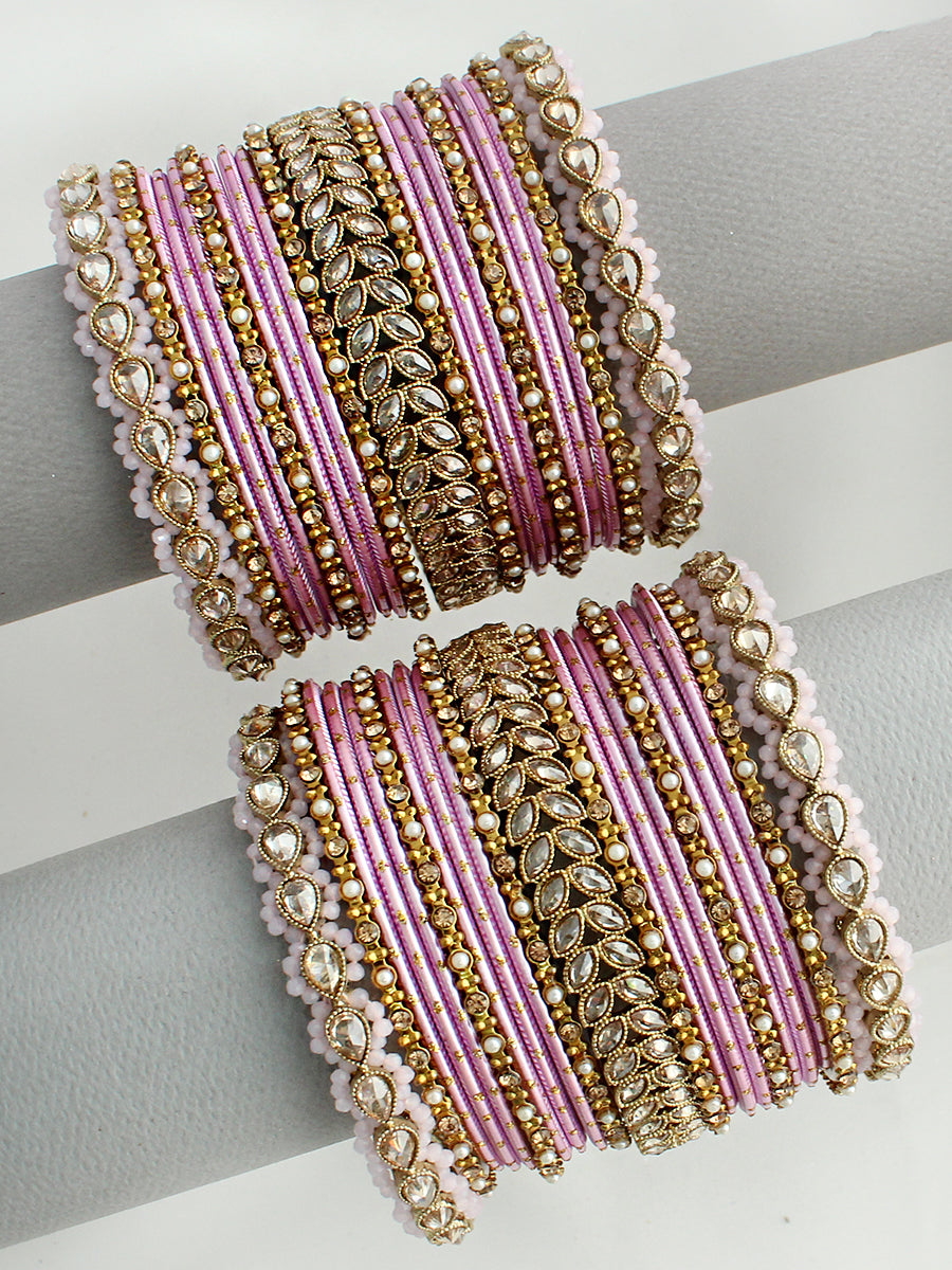 Rimzah Bangle set / Stack-Pink 