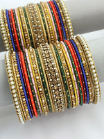 Raahi Bangle Set / Stack-Multi color 
