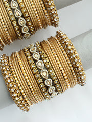 Ziva Bangle Set / Stack -Gold 