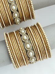 Urvika Bangle Set / Stack -Gold 