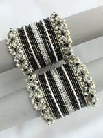 Gargi Bangle Set / Stack-Black 