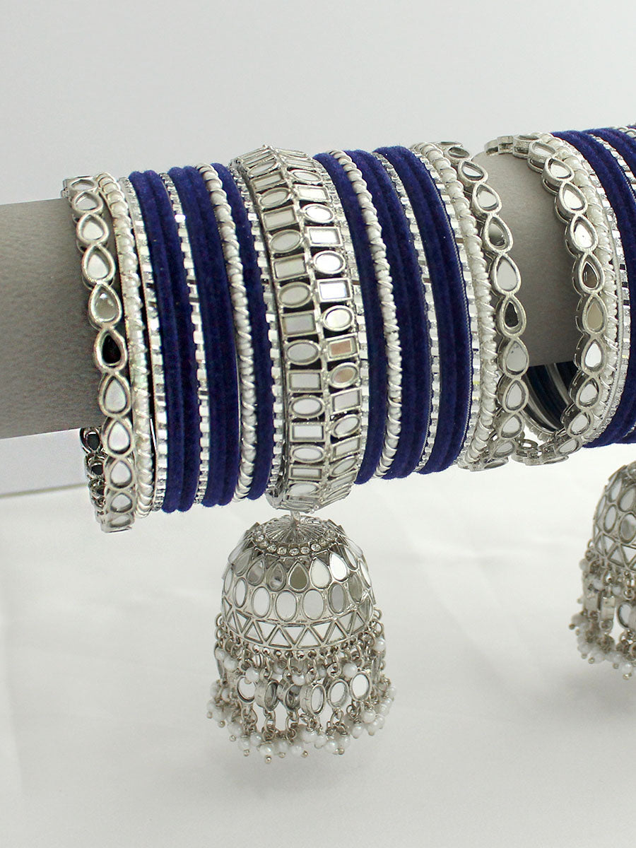 Dhawani Bangle Set / Stack-Blue