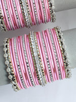 Irika Bangle Set / Stack-Pink
