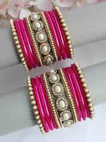 Anaviya Bangle Set / Stack-Hot Pink