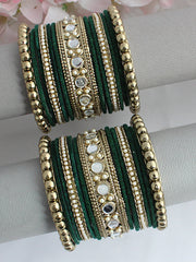 Aasma Bangle Set / Stack-Green