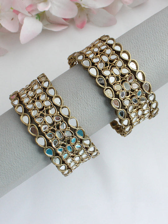 Kanak Bangle set-Antique Gold 
