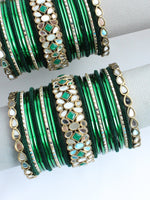 Nadia Bangle set-Green 