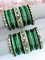 Nadia Bangle set-Green 
