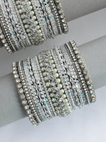 Yasmin Bangle set-Silver 