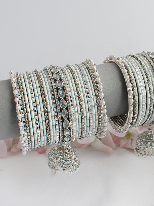 Hala Bangle Set / Stack-White