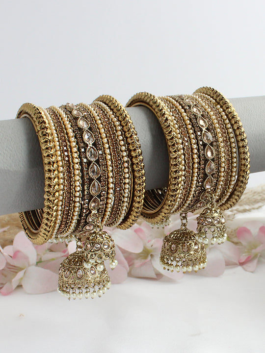 Kashika Bangle Set / Stack-Gold