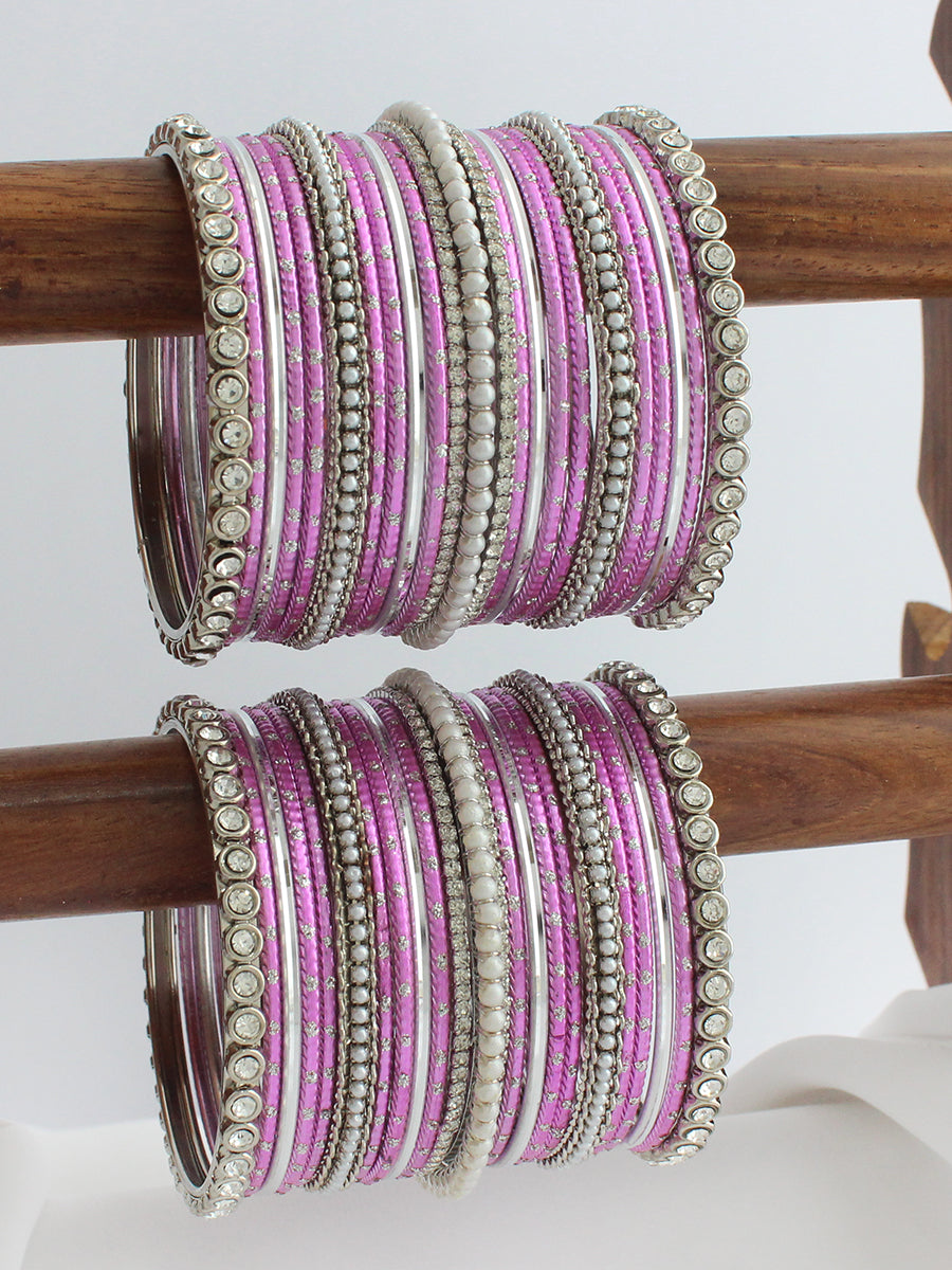 Shyla Bangle Set / Stack-pink