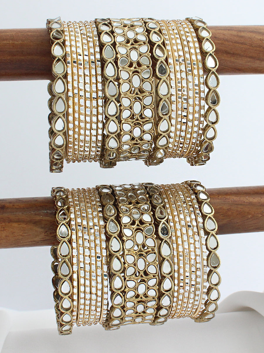 Amyra Mirror Bangle Set / Stack