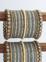 Ahna Bangle Set / Stack-Grey