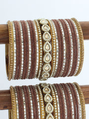 Khushboo Bangle Set / Stack-Brown