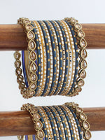 Afsana Bangle Set / Stack-Blue
