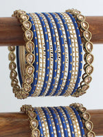 Afsana Bangle Set / Stack-Royal Blue