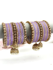 Smridhi Bangle Set / Stack -lavender 
